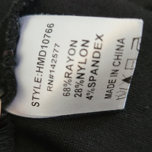 Stretchy Black Slim bodycon fitted Cocktail Dress w Gold Zipper Large - Picture 12 of 16